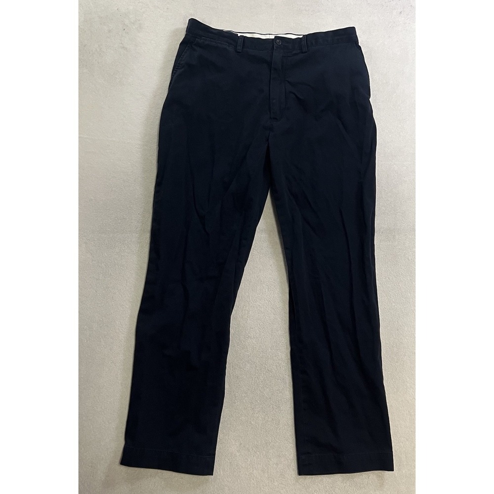 Polo Ralph Lauren Pants Mens Size 36x32 Blue Prospect Chino Pleated Straight Leg